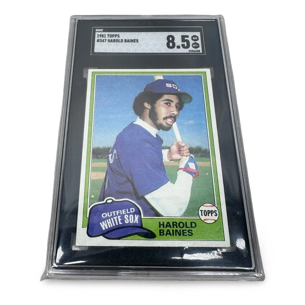 1981 Topps Harold Baines Rookie Card #347 SGC 8.5 NM-MT+ Chicago White Sox